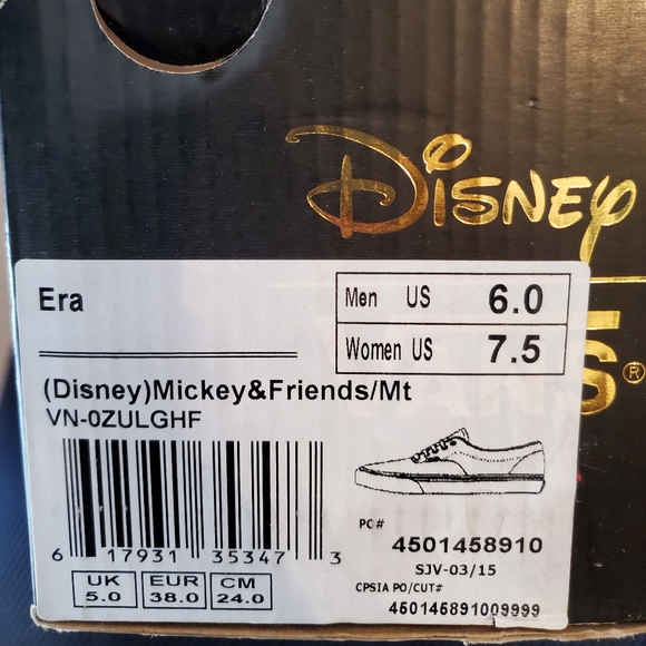 Disney era Vans - wore 1 time - Picture 5 of 5